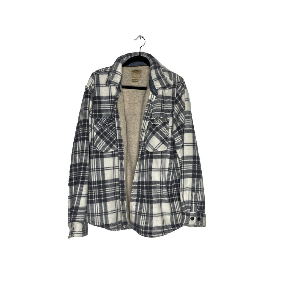 Telluride Clothing Co Sherpa Lined Plaid Shacket Jacket Women’s Casual Large